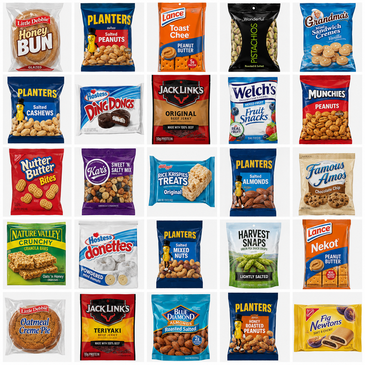 Alternative snacks product examples
