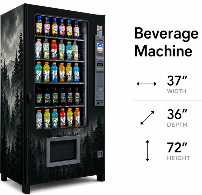 Traditional vending vending machine